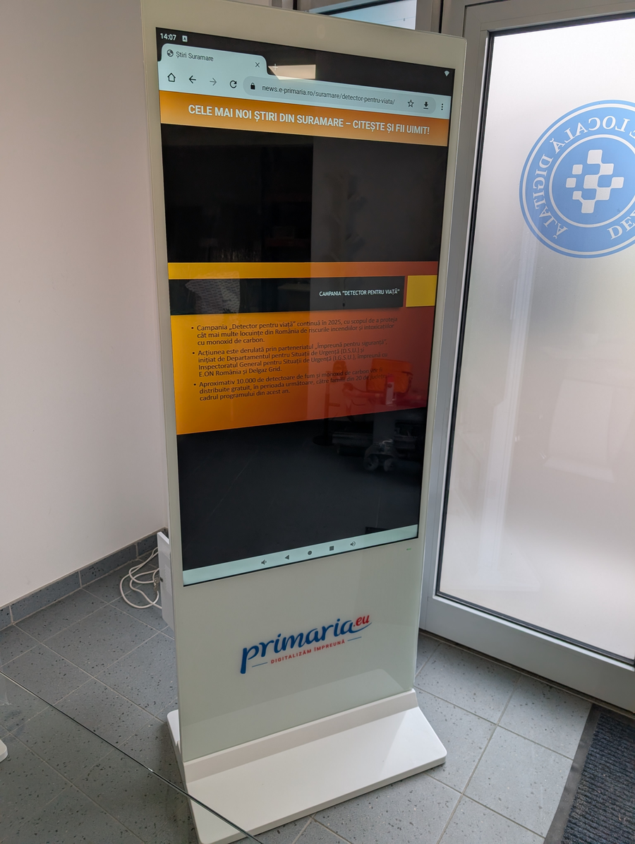 Chioșc interactiv interior